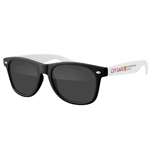 Two-Tone Retro Vibes Black Frame Sunglasses