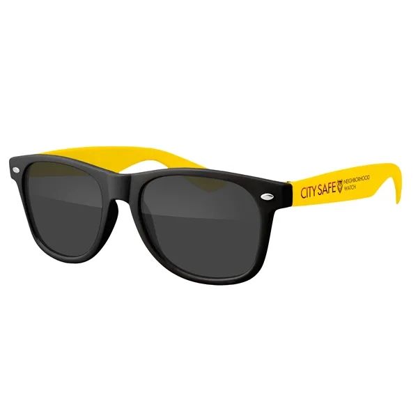 Two-Tone Retro Vibes Black Frame Sunglasses