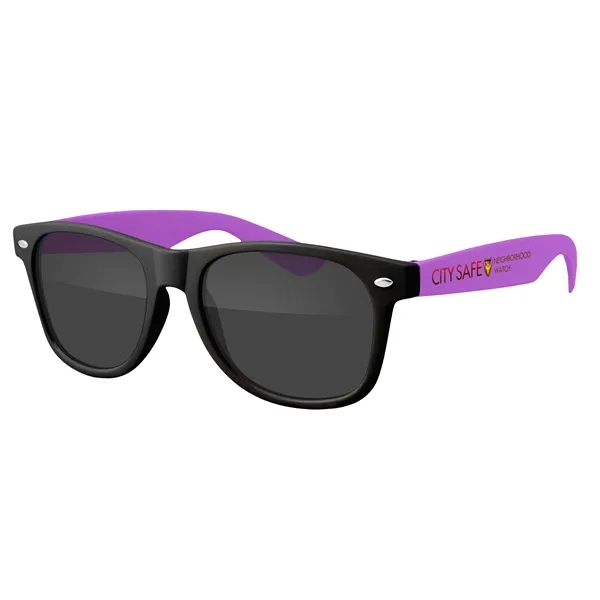Two-Tone Retro Vibes Black Frame Sunglasses