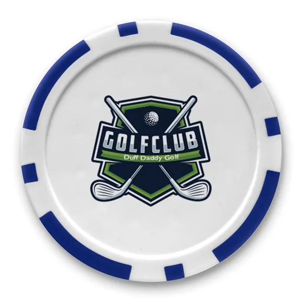Colored 2-Ball, 1-Poker Chip Par Pack