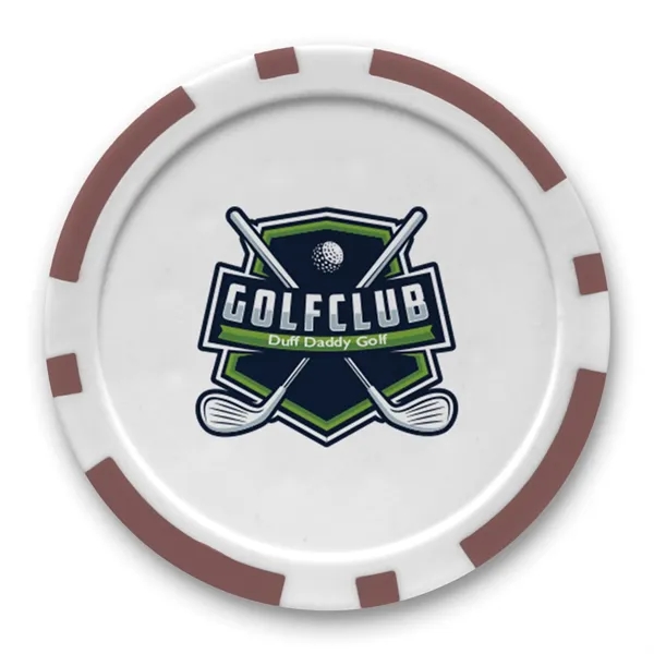 Colored 2-Ball, 1-Poker Chip Par Pack