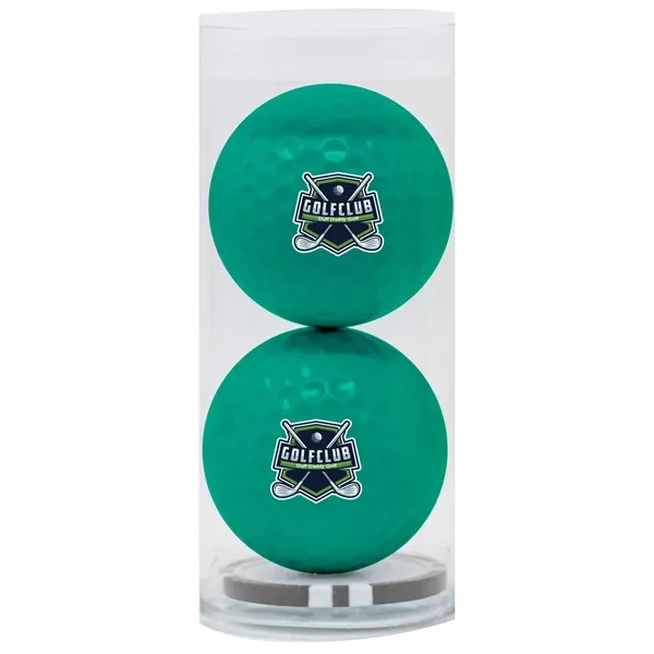Custom Colored 2-Ball, 1-Poker Chip Par Pack