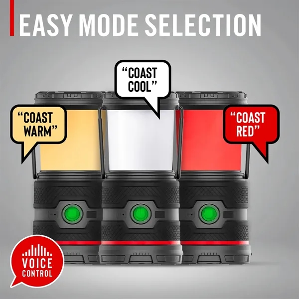 COAST® EAL35R VOICE CONTROL LANTERN - BLACK