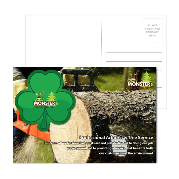 Post Card with Full Color Shamrock Coaster - Post Card with Full Color Shamrock Coaster - Image 1 of 1