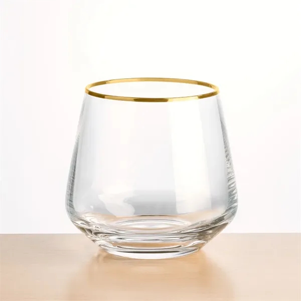 Tucson Gold Rim Stemless Wine - VividPrint™