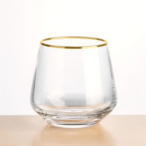 Tucson Gold Rim Stemless Wine - VividPrint™