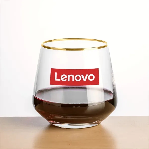 Tucson Gold Rim Stemless Wine - Imprinted