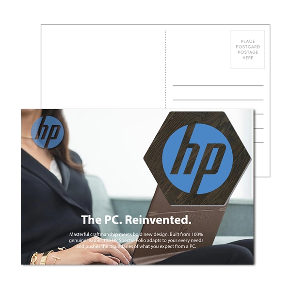Custom Post Card with Full Color Hexagon Coaster