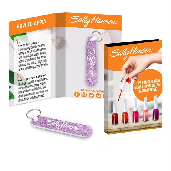 Tekbook with 3.5" Nail File with Keyring - Tekbook with 3.5" Nail File with Keyring - Image 1 of 1