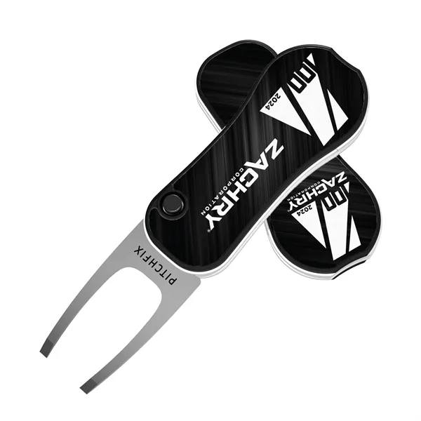 Custom Pitchfix Flash Golf Divot Repair Tool