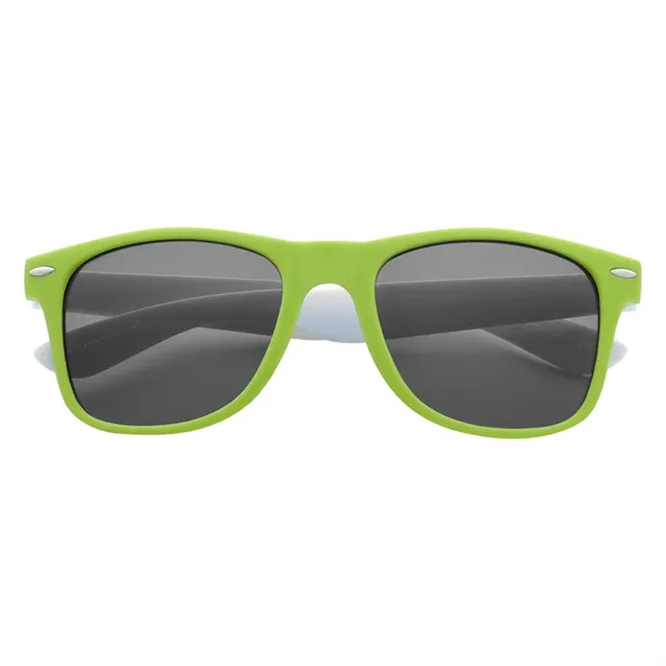 Full Color Colorblock Malibu Sunglasses
