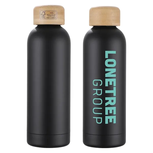 Custom Lexi 17 oz Eco-Friendly Vacuum Stainless Steel Bottle w/ Bam