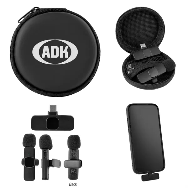 Custom Wireless Lavalier Microphone & Case