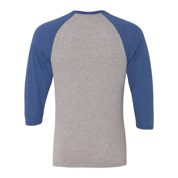 JERZEES Unisex Triblend Three-Quarter Raglan Baseball T-S...