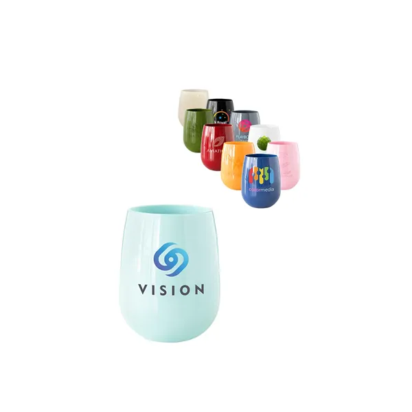 Symglass 12oz Colored Stemless Wine Glass