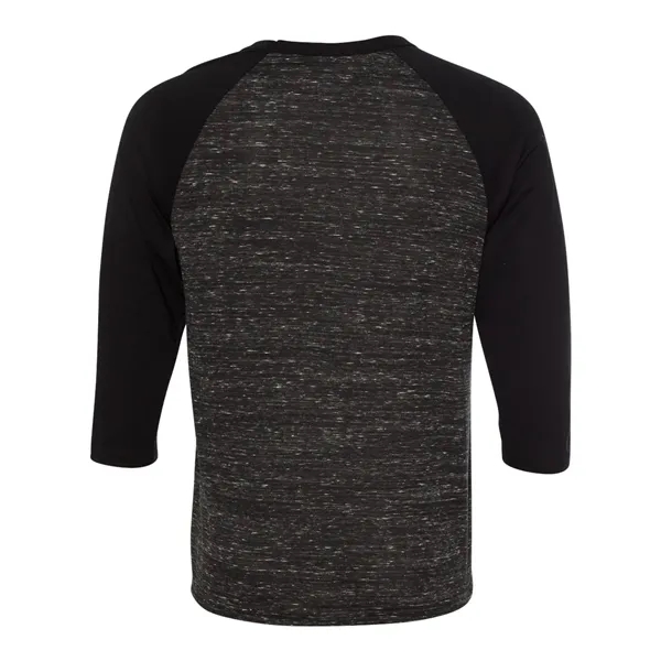BELLA + CANVAS Unisex Three-Quarter Sleeve Baseball Tee