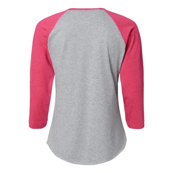 LAT Women's Baseball Fine Jersey Three-Quarter Sleeve Tee