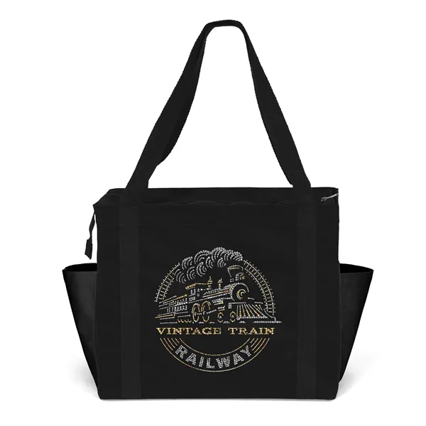 Jeremy™- Deluxe Canvas Zipper-Close Tote - Sparkle