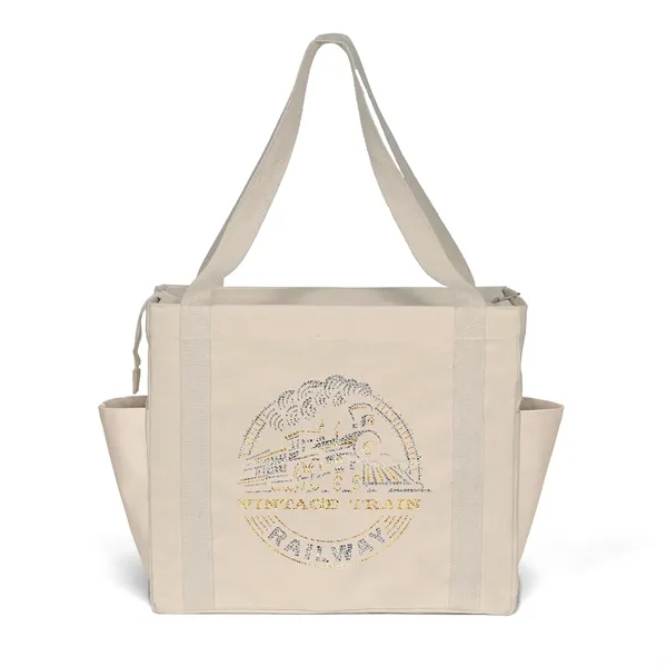Custom Jeremy™- Deluxe Canvas Zipper-Close Tote - Sparkle