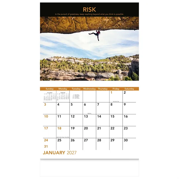 Motivations Wall Calendar: 2027 Stapled