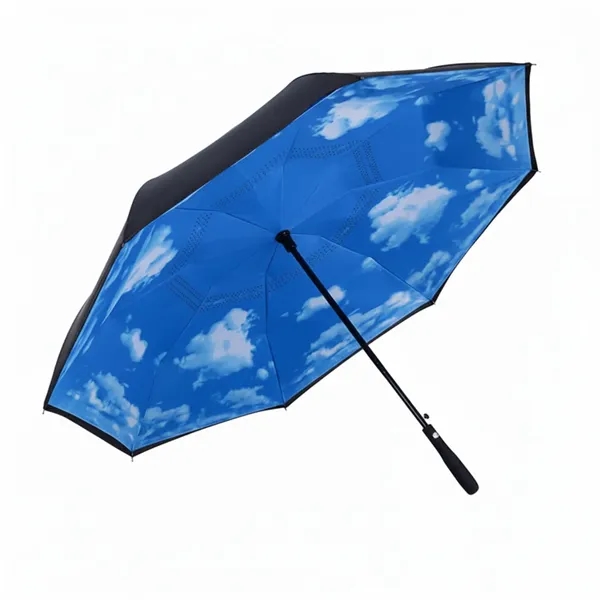 Double Layer Long Handle Reverse Umbrella
