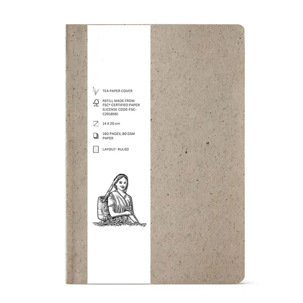 Tree Free Tea Paper Hardcover Notebook