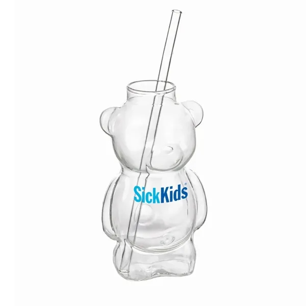 Teddy Bear Glass Mug - 10oz