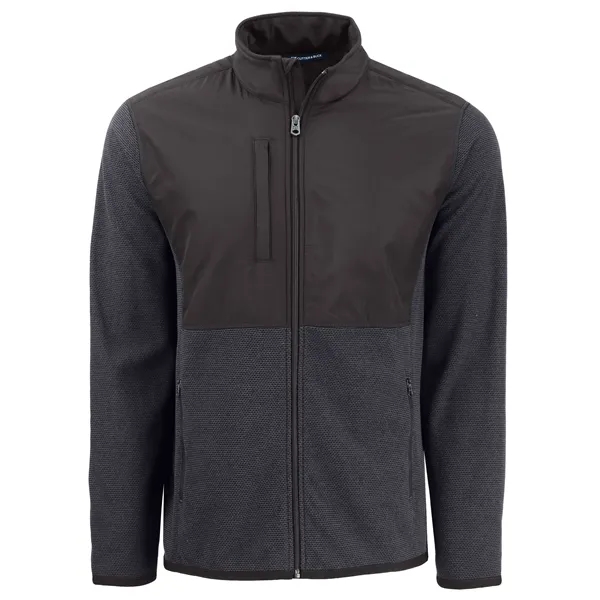 Cutter & Buck Hunts Point Recycled Fleece Mens Hybrid Ful...