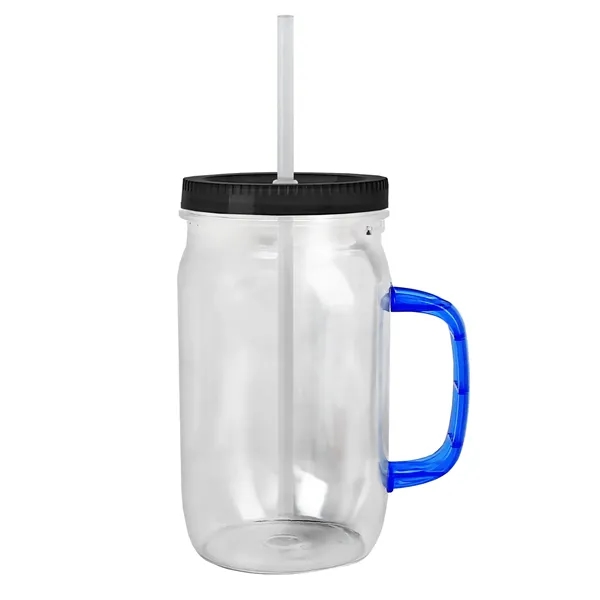Garyline® Tritan® Mason Jar with Handle, Lid, and Straw -...