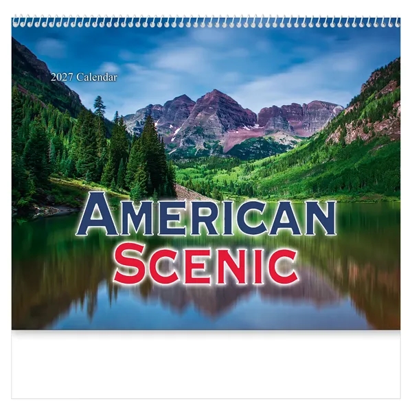 American Scenic Wall Calendar: 2027 Spiral Bound