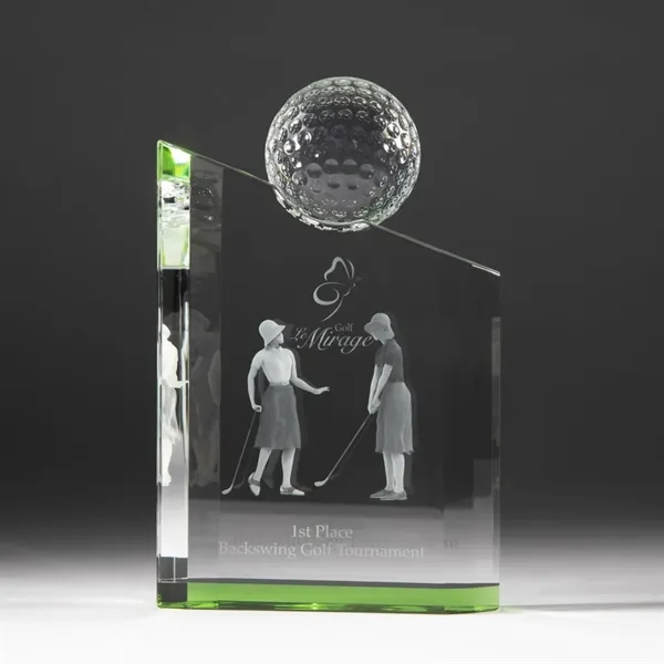 Custom Gumby Golf Crystal Award