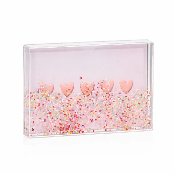 Aqua Picture Frame w/ Polka Dots