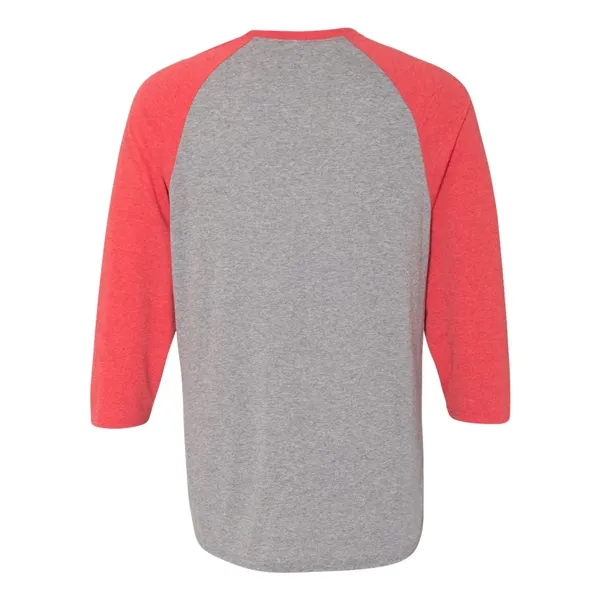JERZEES Unisex Triblend Three-Quarter Raglan Baseball T-S...