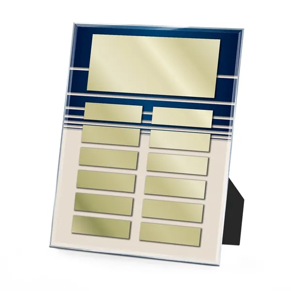 Clear Acrylic Easy Perpetual Plaque - Striped Graphic