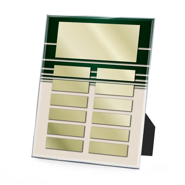 Clear Acrylic Easy Perpetual Plaque - Striped Graphic
