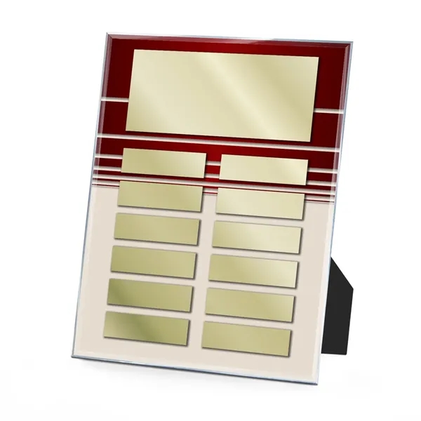 Clear Acrylic Easy Perpetual Plaque - Striped Graphic