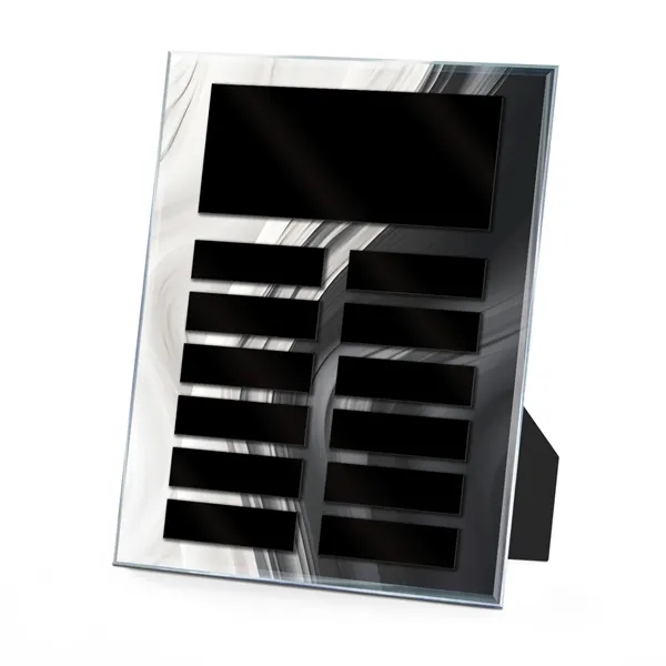 Clear Acrylic Easy Perpetual Plaque - Color Wave Graphic