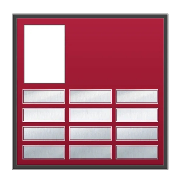 Metallic Window Perpetual, 12x12 w/ Photo Opening &12 Names