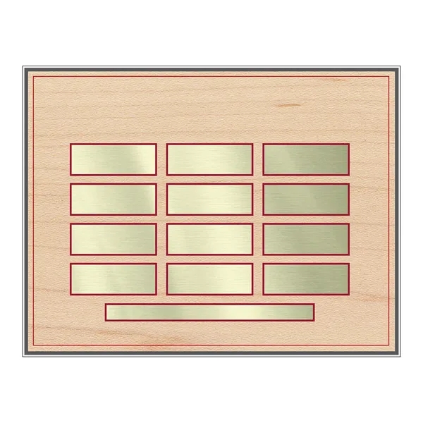 Metallic Window Perpetual, 10x13 12 Names Openings