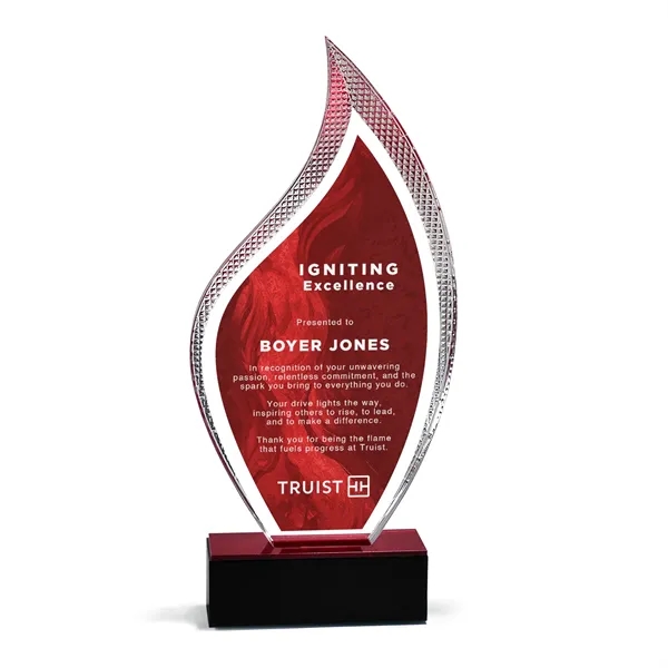 Pinnacle Acrylic Flame Award