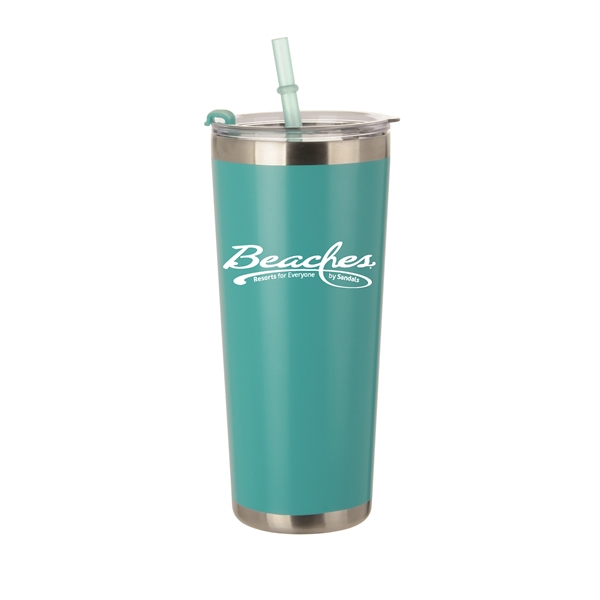 20 oz Tumbler with Straw - 20 oz Tumbler with Straw - Image 4 of 5