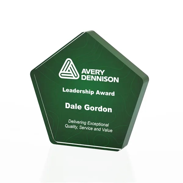 Pentagon Freestanding Acrylic Award
