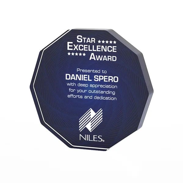 Decagon Freestanding Acrylic Award