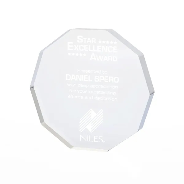 Decagon Freestanding Acrylic Award
