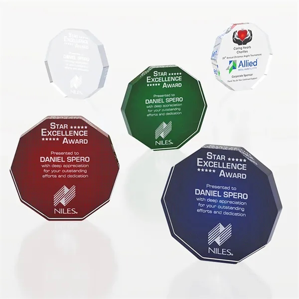 Decagon Freestanding Acrylic Award