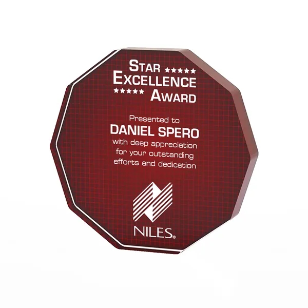 Decagon Freestanding Acrylic Award