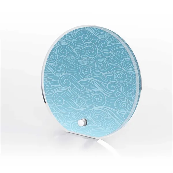 Circle Acrylic Award with Pin Stand