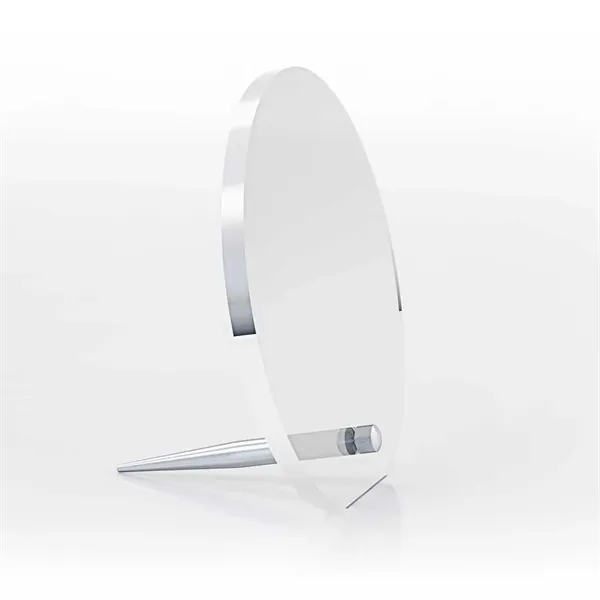 Circle Acrylic Award with Pin Stand