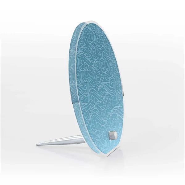 Circle Acrylic Award with Pin Stand