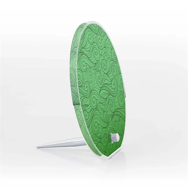 Circle Acrylic Award with Pin Stand